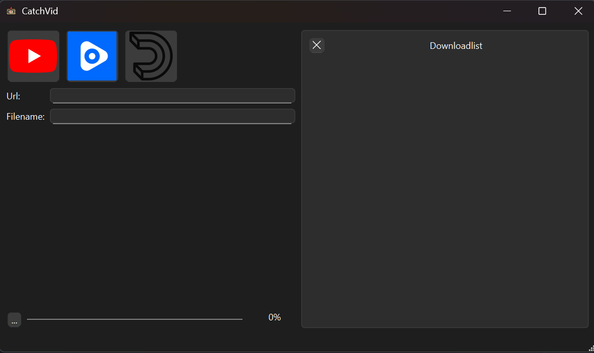 CatchVid Dashboard Screenshot